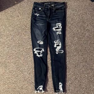 American Eagle Size 6 blue jeans